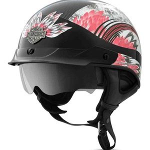 Harley Davidson Terrace Dream Ultra-Light Sun Shield  Half Helmet NEVER WORE
